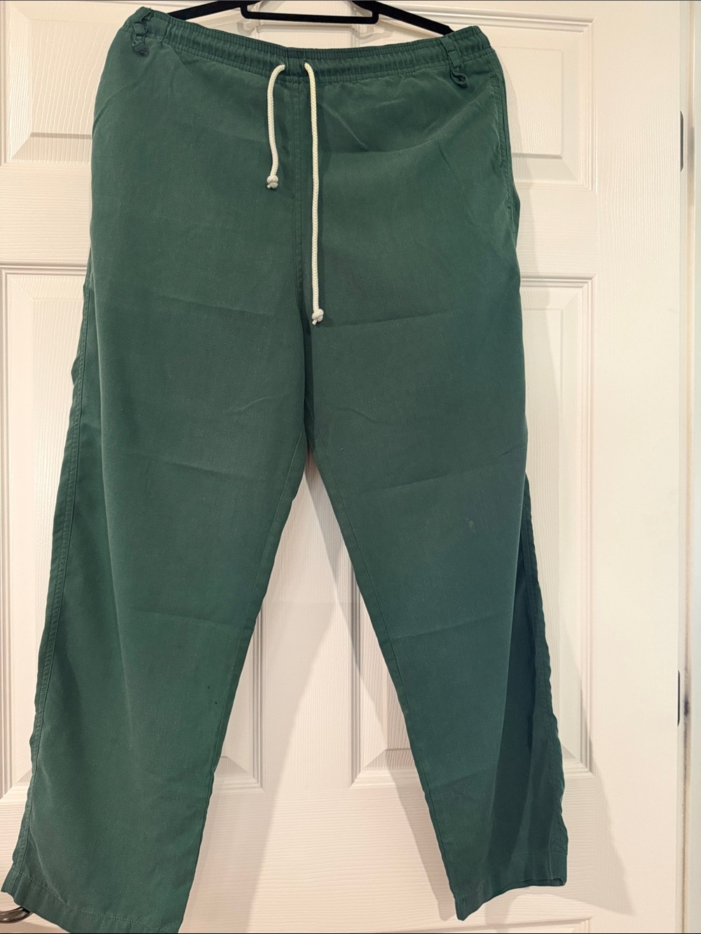 Smart Scrubs Unisex Medium Short Forest Green Drawstring Uniform with White Cord